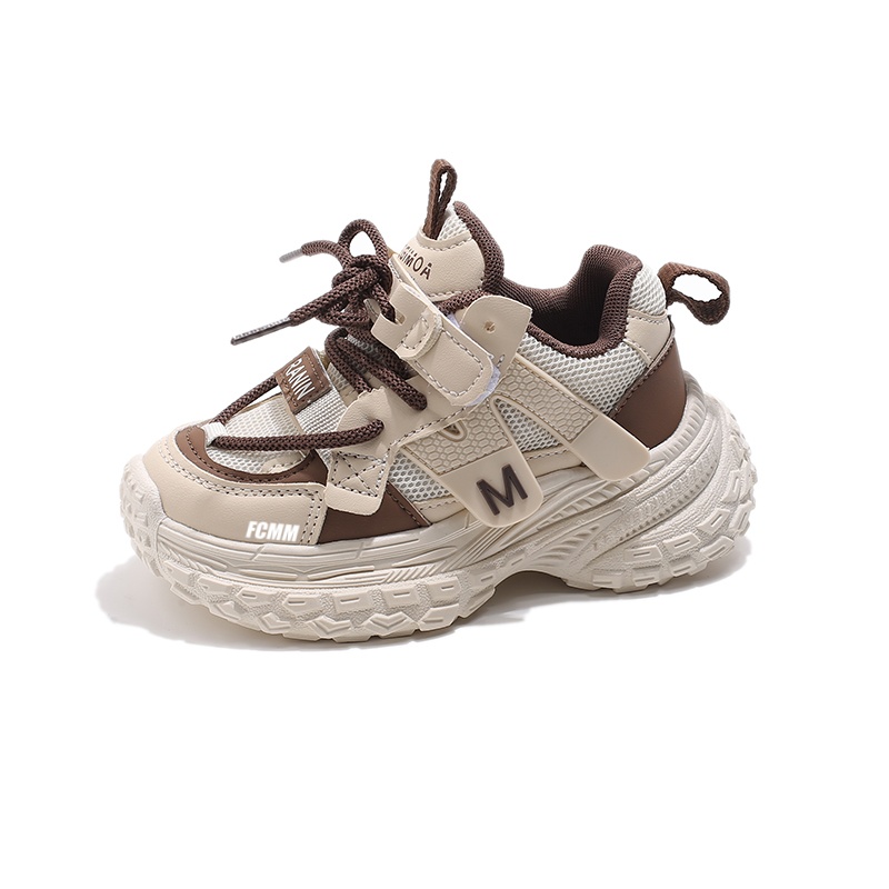 Нескользящие и дышащие низкие детские кроссовки для повседневной носки FCMM, коричневый
Нескользящие и дышащие низкие детские кроссовки для повседневной носки FCMM, коричневый