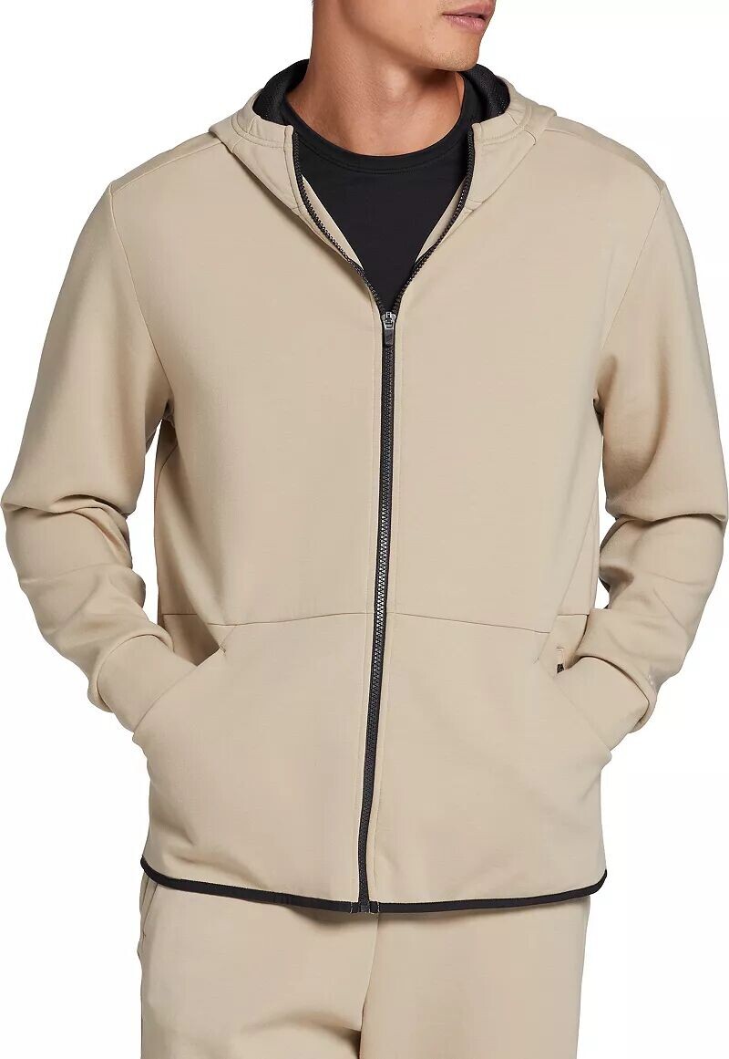 Мужская спортивная флисовая толстовка с молнией во всю длину Dsg, хаки 
Мужская спортивная флисовая толстовка с молнией во всю длину Dsg, хаки