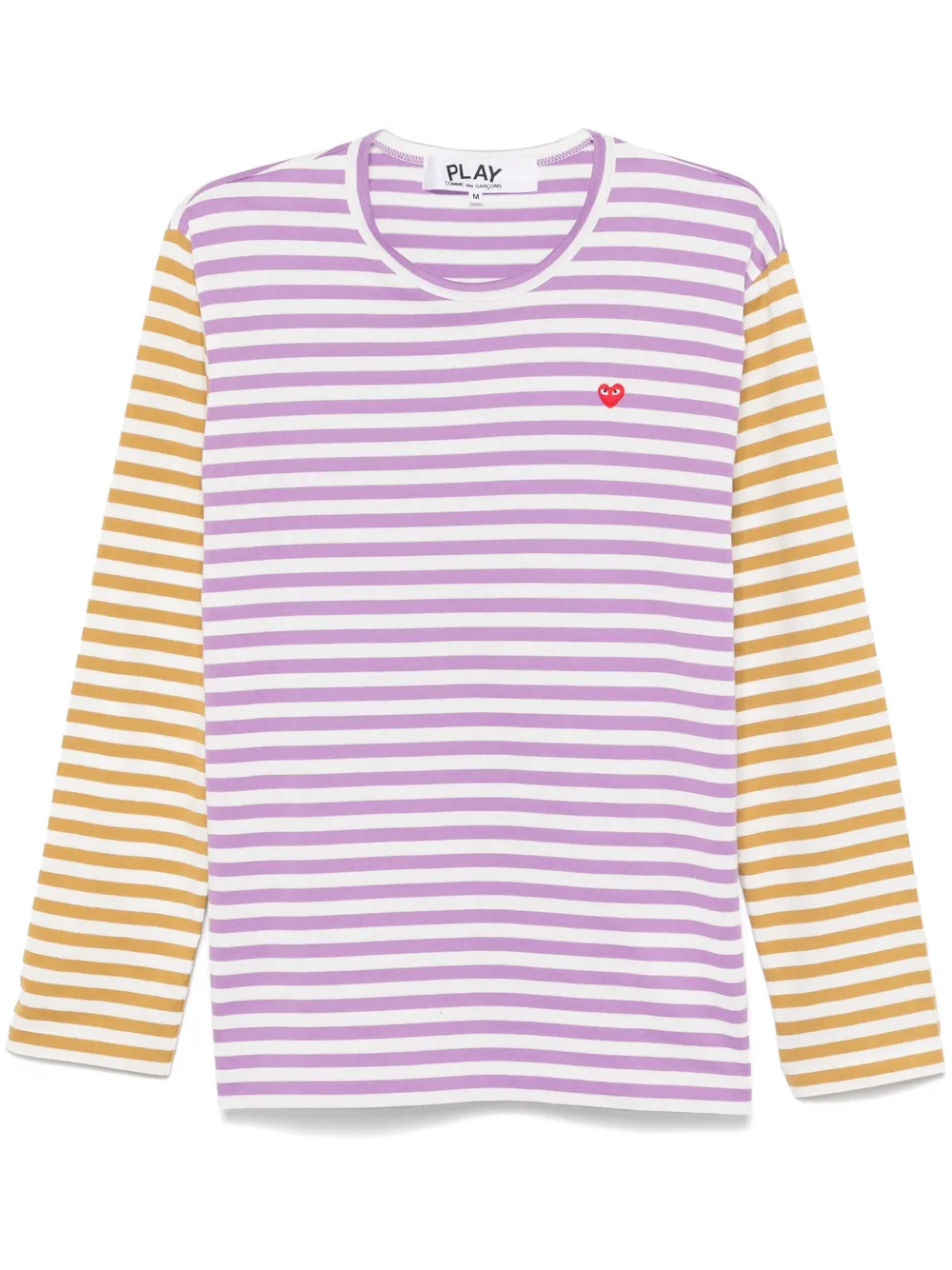 Полосатая футболка с логотипом Comme Des Garçons Play, фиолетовый
Полосатая футболка с логотипом Comme Des Garçons Play, фиолетовый