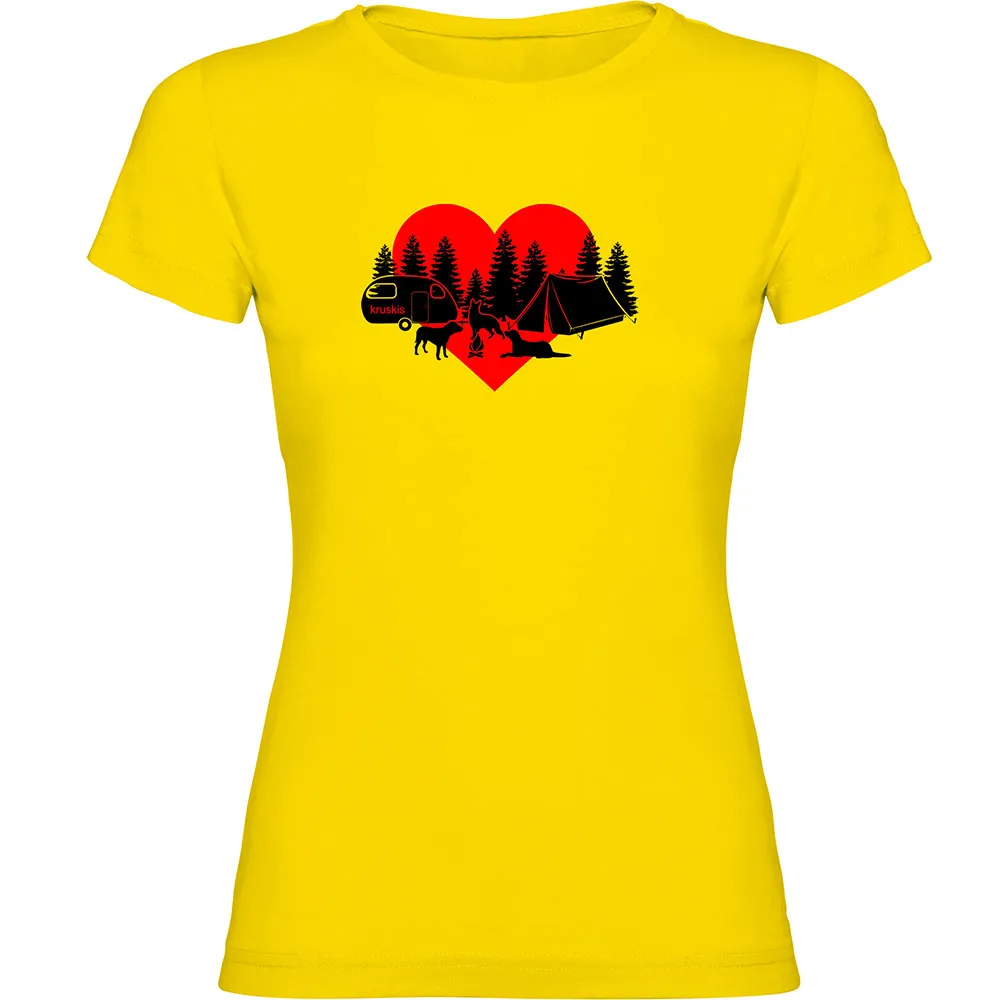 Футболка с коротким рукавом Kruskis Camping Dogs, желтый 
Футболка с коротким рукавом Kruskis Camping Dogs, желтый