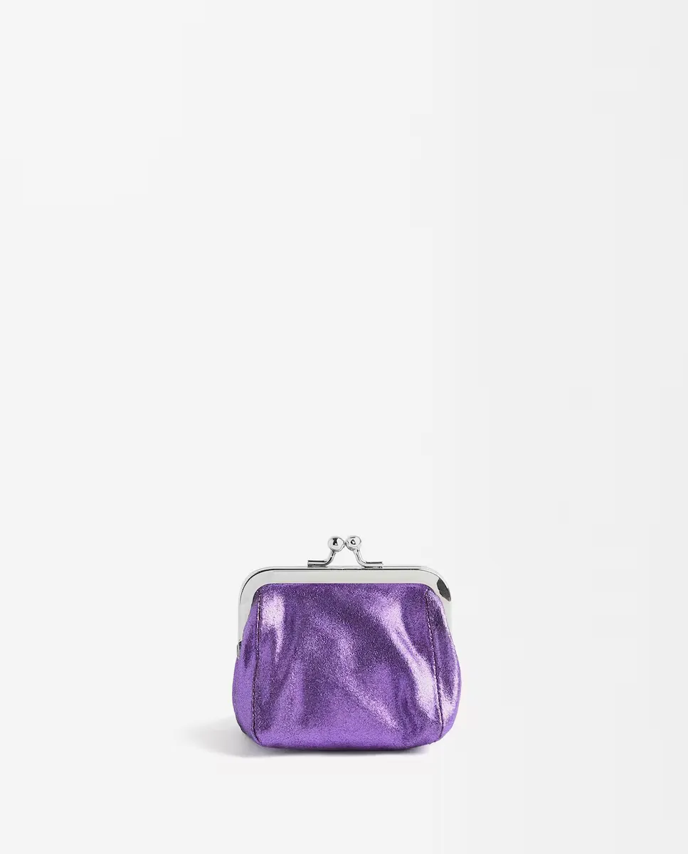 Маленький кожаный женский кошелек с простой кнопкой Parfois, фиолетовый
Маленький кожаный женский кошелек с простой кнопкой Parfois, фиолетовый