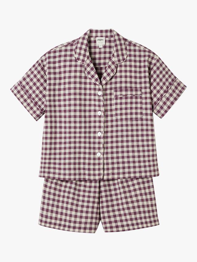 Комплект пижамы шорты из смесового льна в клетку Piglet in Bed, Berry
Комплект пижамы шорты из смесового льна в клетку Piglet in Bed, Berry