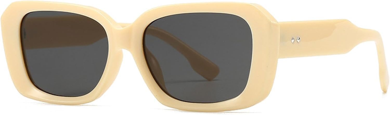 Модные солнцезащитные очки Polygon для женщин в стиле ретро, конфетные цвета, прозрачный градиент, защита от УФ-излучения UV400; мужские солнцезащитные очки с заклепками TVTBBVV, Beige Gray
Модные солнцезащитные очки Polygon для женщин в стиле ретро, конфетные цвета, прозрачный градиент, защита от УФ-излучения UV400; мужские солнцезащитные очки с заклепками TVTBBVV, Beige Gray