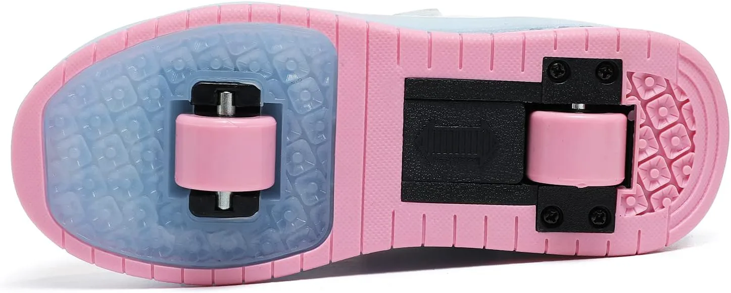 Заряжаемые роликовые кроссовки BFOEL для мальчиков и девочек 6-14 лет с LED-подсветкой, детские кроссовки для игр на улице, день рождения, белый
Заряжаемые роликовые кроссовки BFOEL для мальчиков и девочек 6-14 лет с LED-подсветкой, детские кроссовки для игр на улице, день рождения, белый