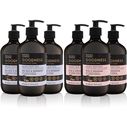 Натуральное мыло для рук Goodness Sea Kelp & Peppermint, 500 мл, Baylis & Harding
Натуральное мыло для рук Goodness Sea Kelp & Peppermint, 500 мл, Baylis & Harding