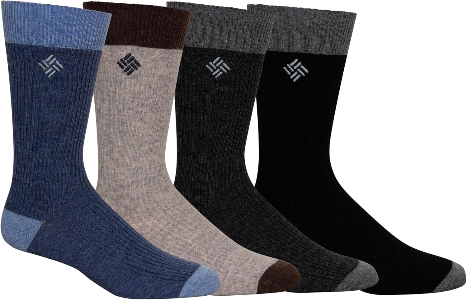 Мужские текстурированные базовые носки Columbia Crew Socks, 4 пары, Charcoal/Brown/Black/Navy
Мужские текстурированные базовые носки Columbia Crew Socks, 4 пары, Charcoal/Brown/Black/Navy