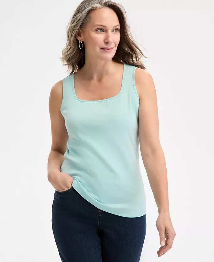 Футболка-майка с квадратным вырезом из хлопка больших размеров Style & Co, синий
Футболка-майка с квадратным вырезом из хлопка больших размеров Style & Co, синий