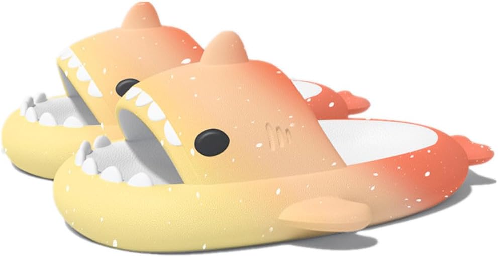 Тапочки с милой акулией kaitesi, градиентное мороженое, мягкая подошва 4 см, толстая мягкая подошва, летние шлепанцы с акулией для женщин и мужчин, EVA, противоскользящие повседневные шлепанцы, оранжевый
Тапочки с милой акулией kaitesi, градиентное мороженое, мягкая подошва 4 см, толстая мягкая подошва, летние шлепанцы с акулией для женщин и мужчин, EVA, противоскользящие повседневные шлепанцы, оранжевый