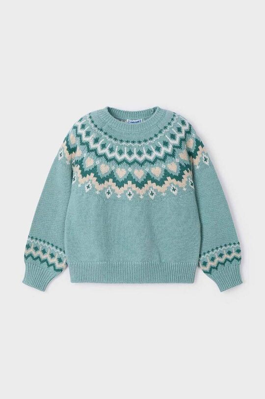 Детский свитер из смесовой шерсти Mayoral, бирюзовый
Детский свитер из смесовой шерсти Mayoral, бирюзовый
