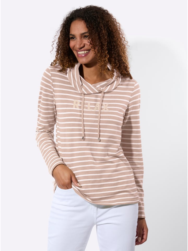 Пудрово-белая полосатая толстовка WITT WEIDEN
Пудрово-белая полосатая толстовка WITT WEIDEN