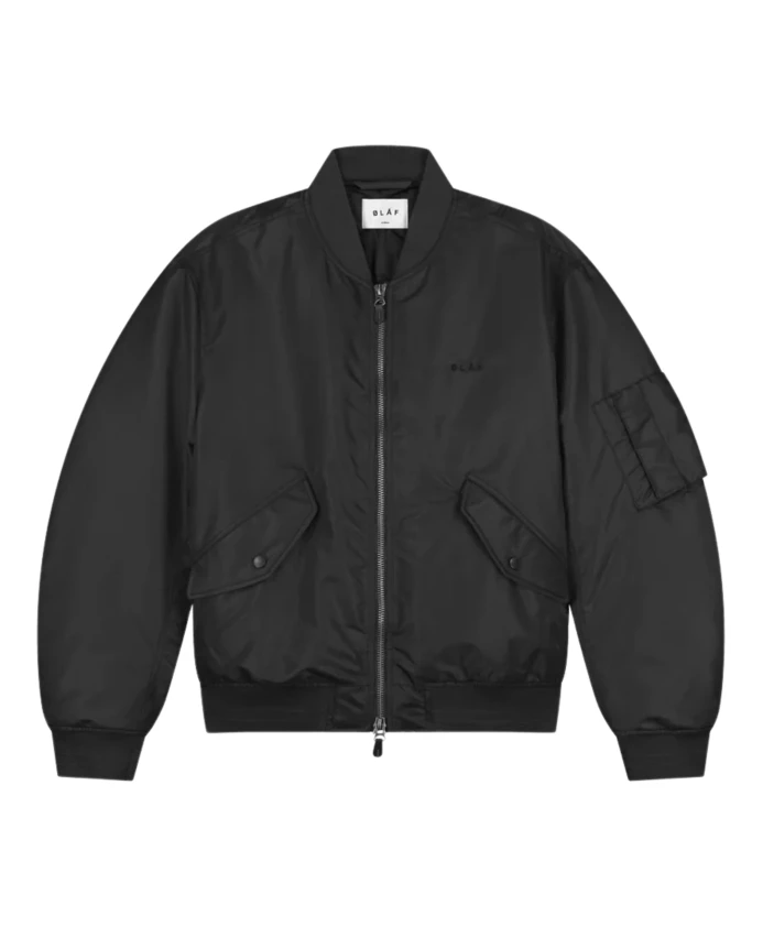 Темно-Серая куртка-бомбер Olaf Hussein, черный
Темно-Серая куртка-бомбер Olaf Hussein, черный