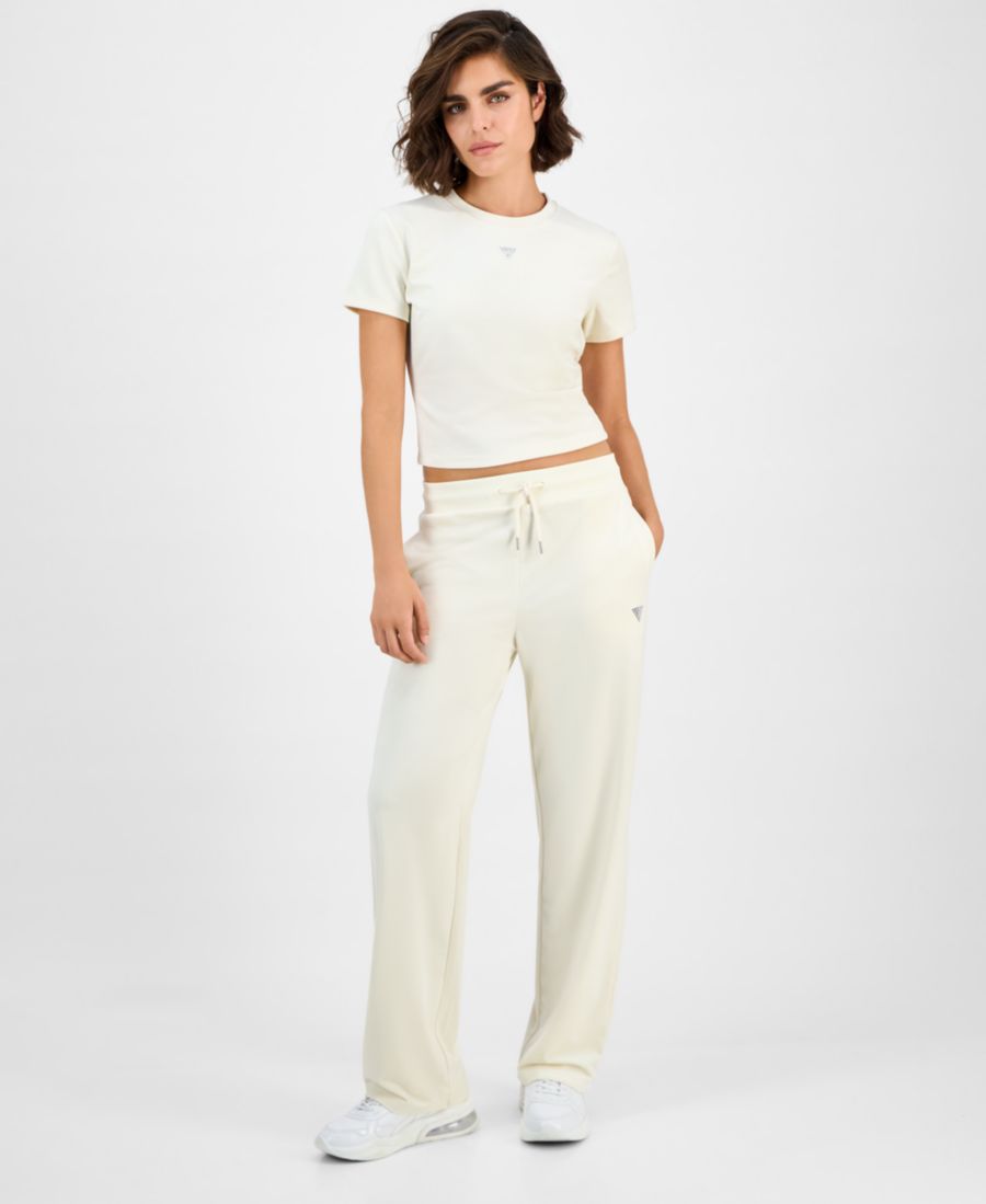 Женские велюровые брюки прямого кроя от кутюр GUESS, Vanilla Cream
Женские велюровые брюки прямого кроя от кутюр GUESS, Vanilla Cream