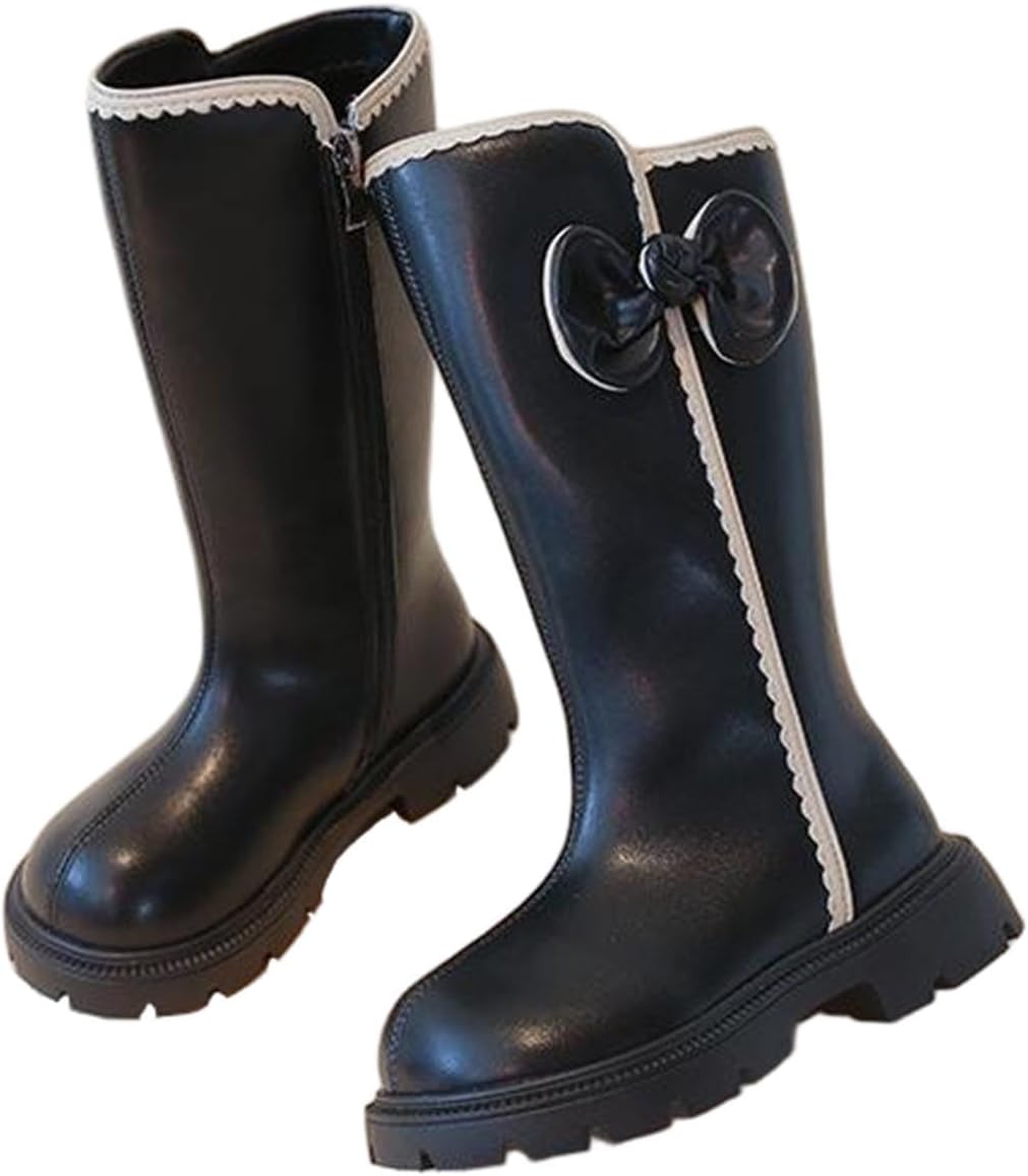 Детские сапоги с флисовой подкладкой, модные скакательные сапоги, уличные, противоскользящие, водонепроницаемые, средней высоты с бантом Generic, Black_A01
Детские сапоги с флисовой подкладкой, модные скакательные сапоги, уличные, противоскользящие, водонепроницаемые, средней высоты с бантом Generic, Black_A01