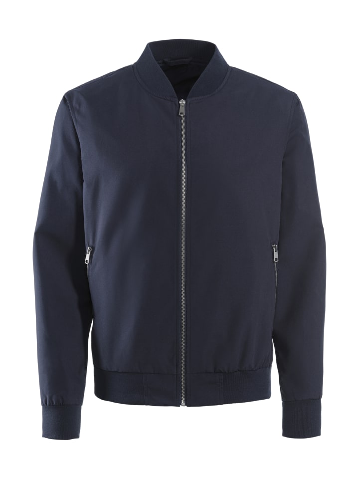 Куртка-бомбер темно-синего цвета John Devin
Куртка-бомбер темно-синего цвета John Devin