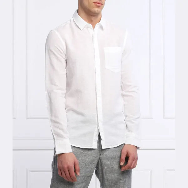 Льняная рубашка узкого кроя Calvin Klein, белый
Льняная рубашка узкого кроя Calvin Klein, белый