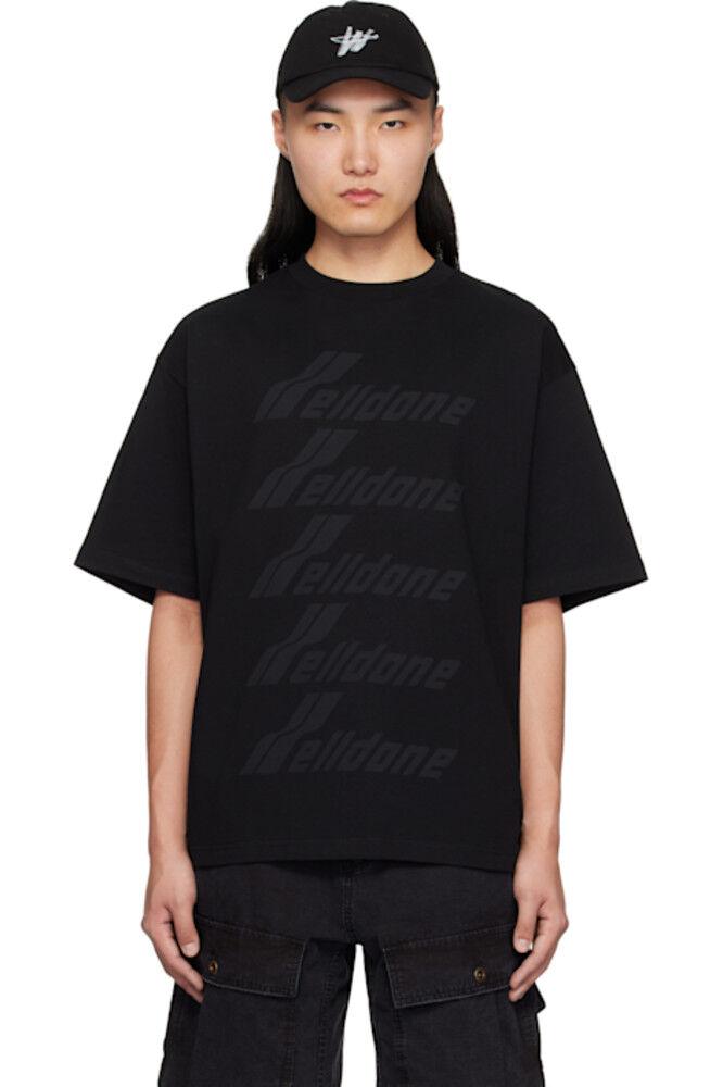 Черная футболка с логотипом спереди We11done
Черная футболка с логотипом спереди We11done