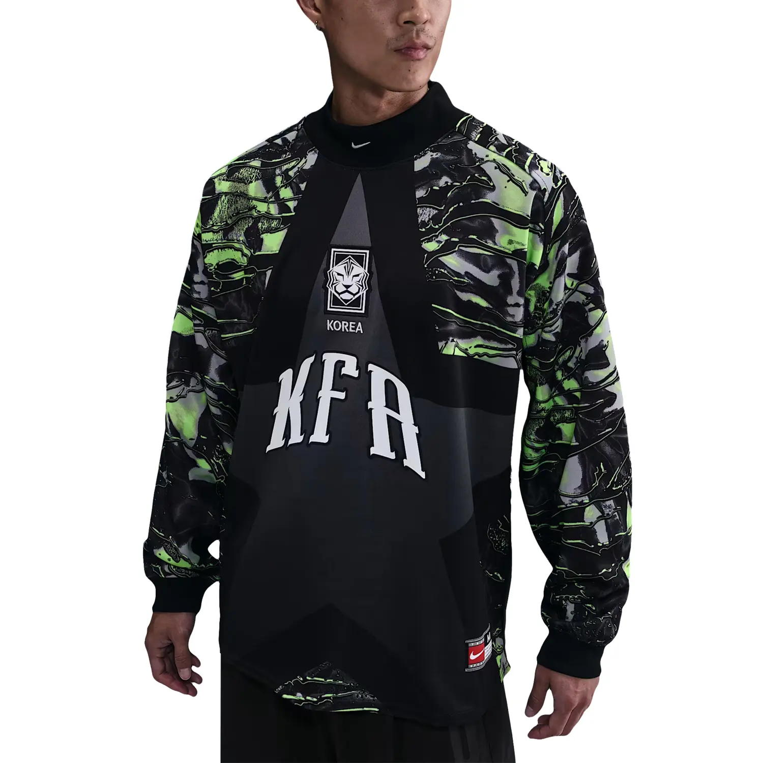 Мужская футбольная футболка Korea Hollywood Keeper Nike, черный/черный/белый
Мужская футбольная футболка Korea Hollywood Keeper Nike, черный/черный/белый