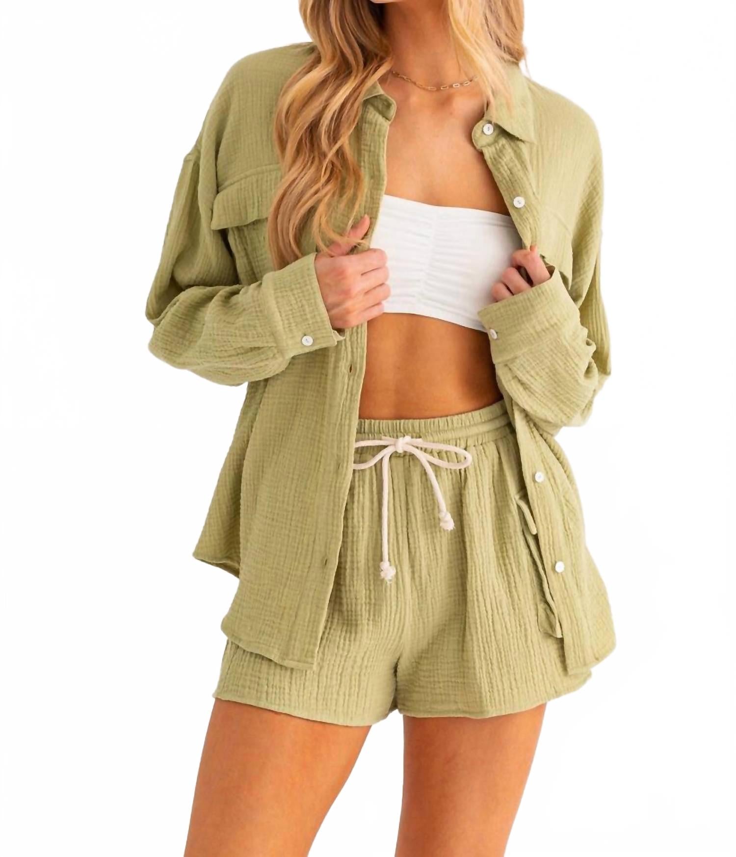 Комплект "Льняной бриз" в светло-зеленом LE LIS
Комплект "Льняной бриз" в светло-зеленом LE LIS