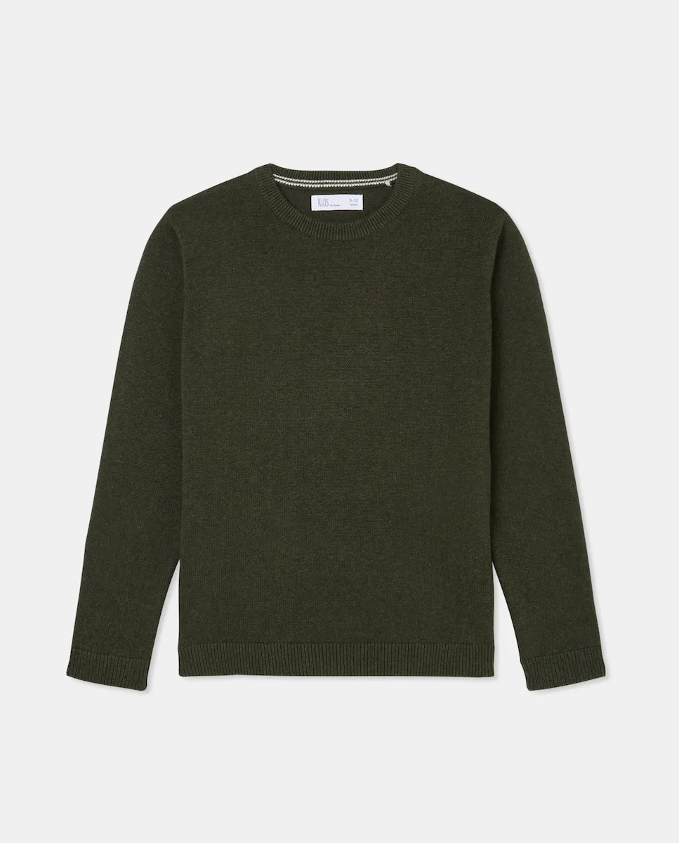 Базовый однотонный трикотажный свитер с круглым вырезом для мальчика Kids El Corte Inglés, зеленый
Базовый однотонный трикотажный свитер с круглым вырезом для мальчика Kids El Corte Inglés, зеленый