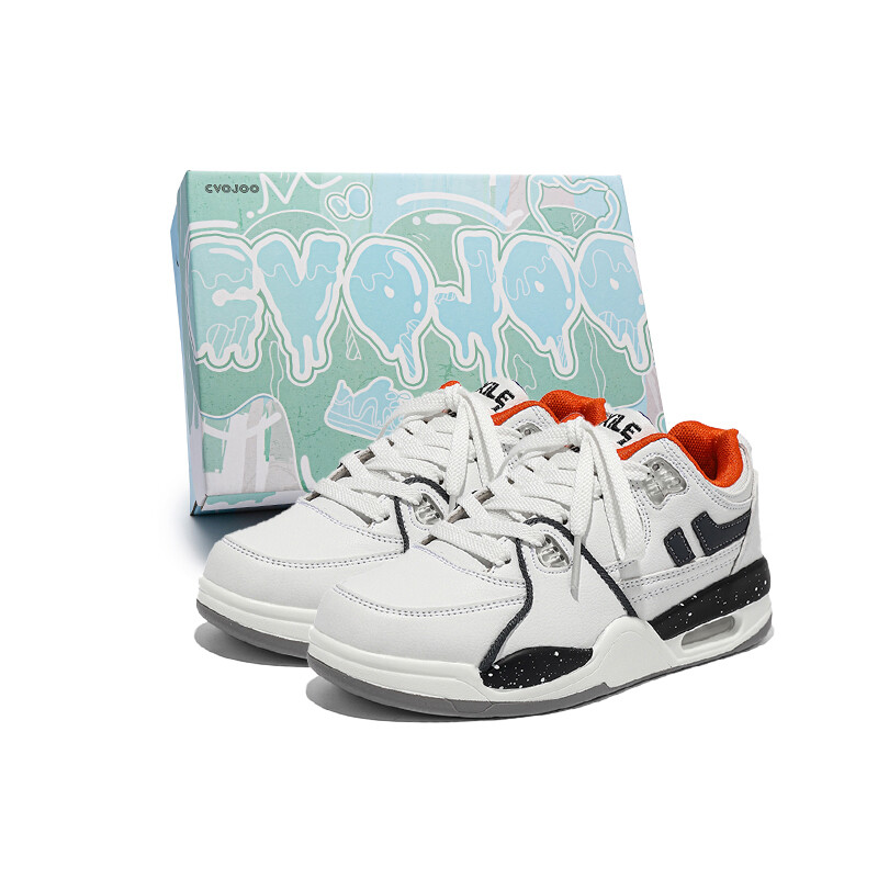 Кроссовки CVOJOO Skateboarding Shoes Unisex Low-top White, белый/черный/оранжевый
Кроссовки CVOJOO Skateboarding Shoes Unisex Low-top White, белый/черный/оранжевый