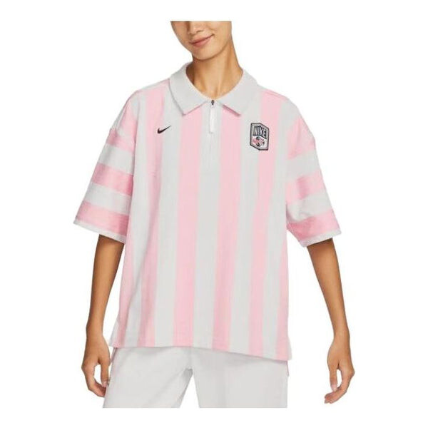 Футболка (WMNS) Nike SportWear Turn-down Collar Short-Sleeve T-Shirt 'Pink White', розовый
Футболка (WMNS) Nike SportWear Turn-down Collar Short-Sleeve T-Shirt 'Pink White', розовый