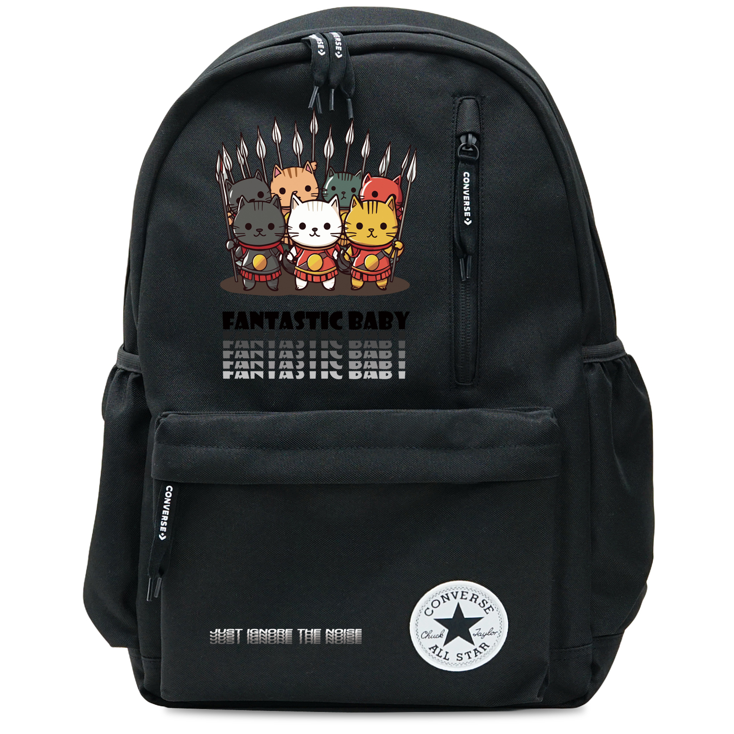 Converse Полиэстеровый рюкзак для студентов среднего размера унисекс черный, Kitten Army
Converse Полиэстеровый рюкзак для студентов среднего размера унисекс черный, Kitten Army