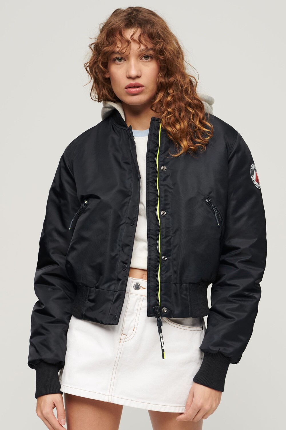 Бомбер с капюшоном Superdry, синий
Бомбер с капюшоном Superdry, синий