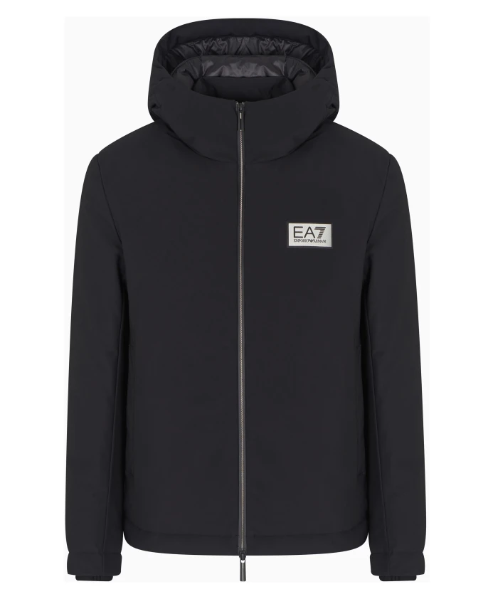 Черная куртка-бомбер с капюшоном Emporio Armani Ea7, черный
Черная куртка-бомбер с капюшоном Emporio Armani Ea7, черный