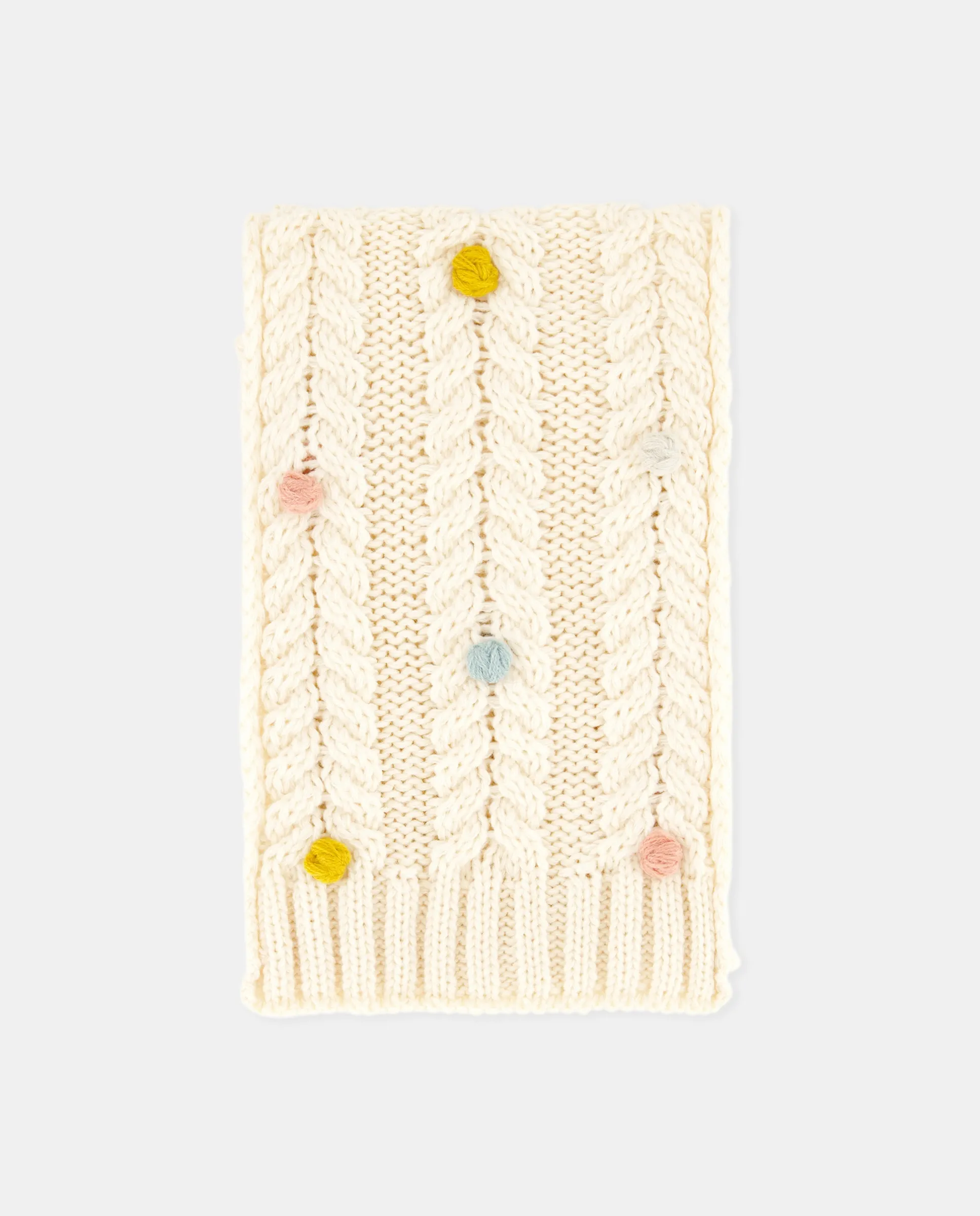 Детский шарф с помпонами однотонный Kids El Corte Inglés, песочный
Детский шарф с помпонами однотонный Kids El Corte Inglés, песочный