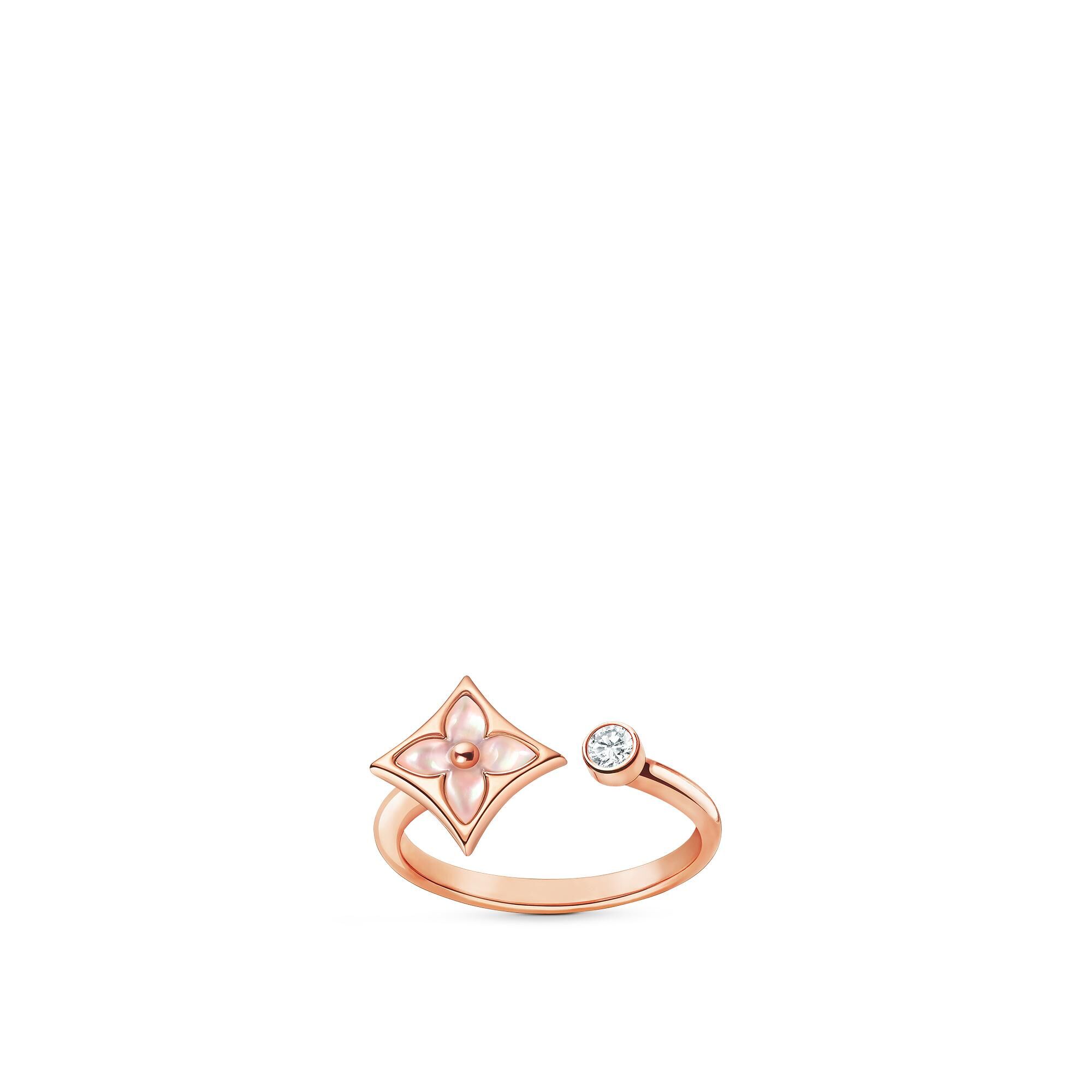 Louis Vuitton Кольцо Color Blossom Mini Star, розовое золото, розовый перламутр и бриллиант
Louis Vuitton Кольцо Color Blossom Mini Star, розовое золото, розовый перламутр и бриллиант