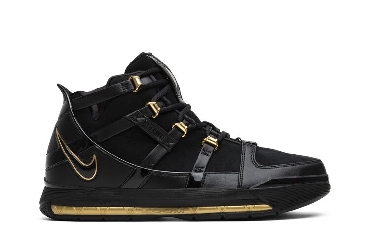 Кроссовки Nike Zoom LeBron 3 Retro 'Metallic Gold' 2018, черный
Кроссовки Nike Zoom LeBron 3 Retro 'Metallic Gold' 2018, черный