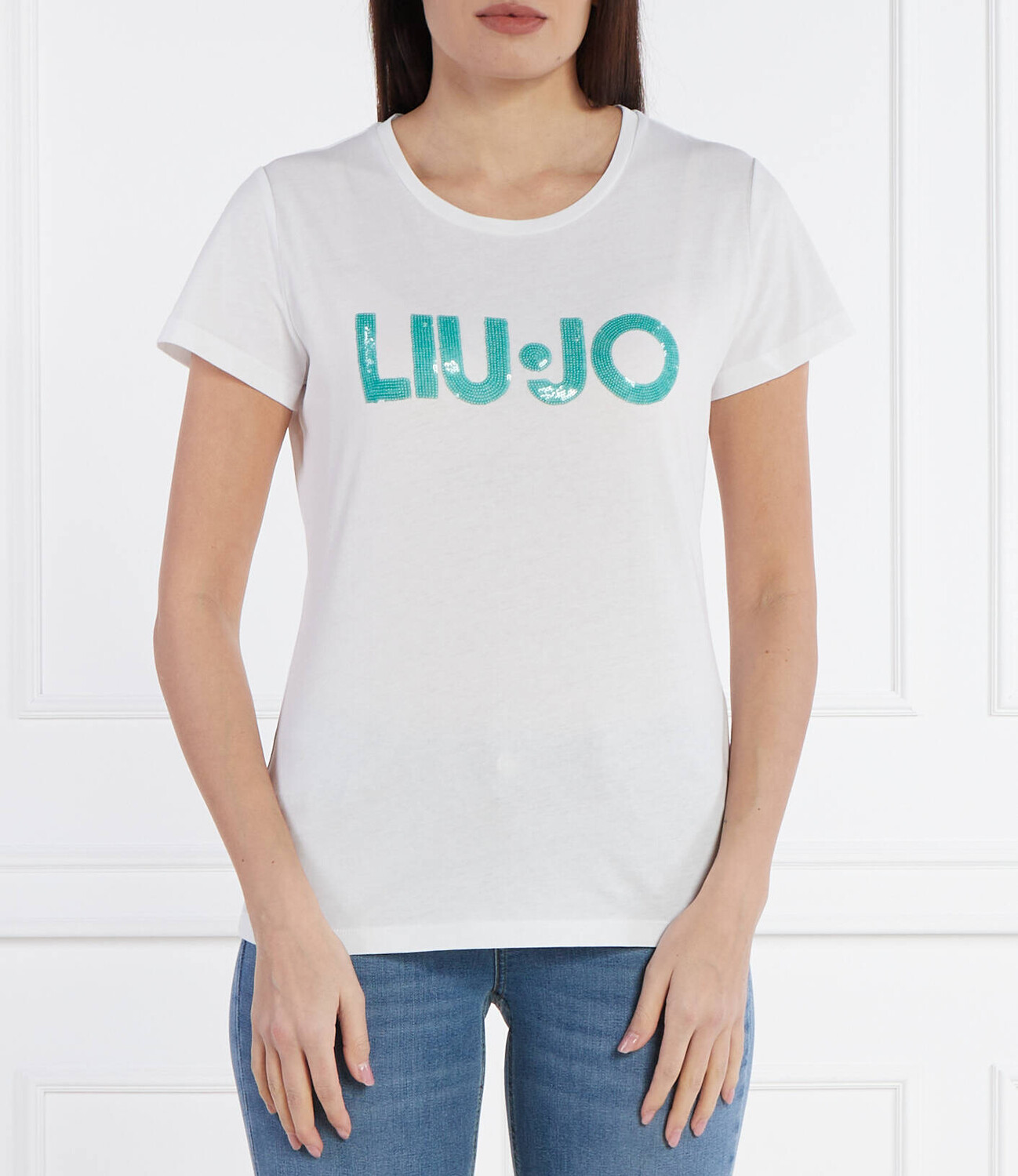 Футболка Liu Jo Regular Fit, белый 
Футболка Liu Jo Regular Fit, белый