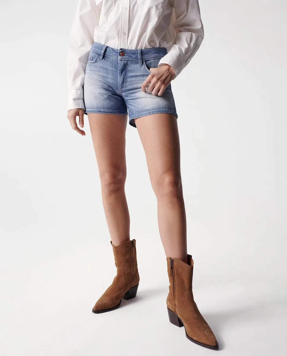 Женские джинсовые шорты с эффектом пуш-ап Salsa Jeans, синий
Женские джинсовые шорты с эффектом пуш-ап Salsa Jeans, синий