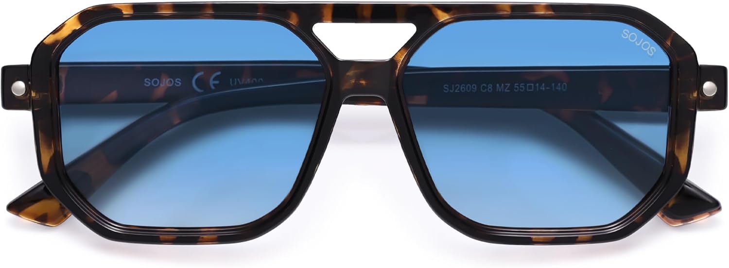 Солнцезащитные очки-авиаторы SOJOS Retro Polarized Square Aviator для женщин и мужчин, винтажный стиль 70-х, защита от УФ-излучения UV400, модель SJ2609, Tortoise Blue Grading Lens
Солнцезащитные очки-авиаторы SOJOS Retro Polarized Square Aviator для женщин и мужчин, винтажный стиль 70-х, защита от УФ-излучения UV400, модель SJ2609, Tortoise Blue Grading Lens