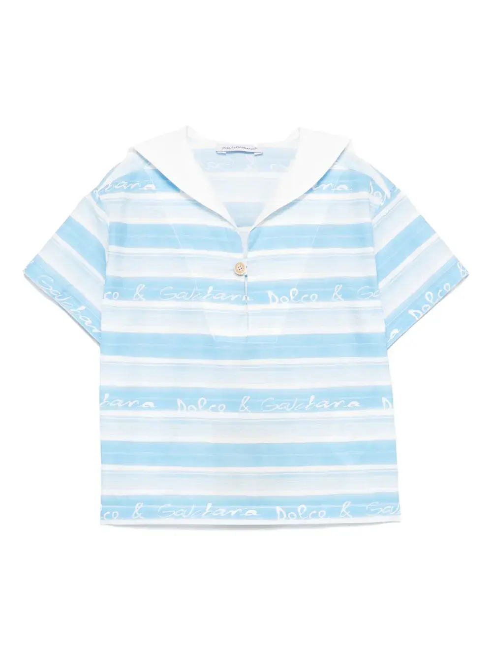 Поплиновая рубашка в полоску Dolce & Gabbana Kids, синий
Поплиновая рубашка в полоску Dolce & Gabbana Kids, синий