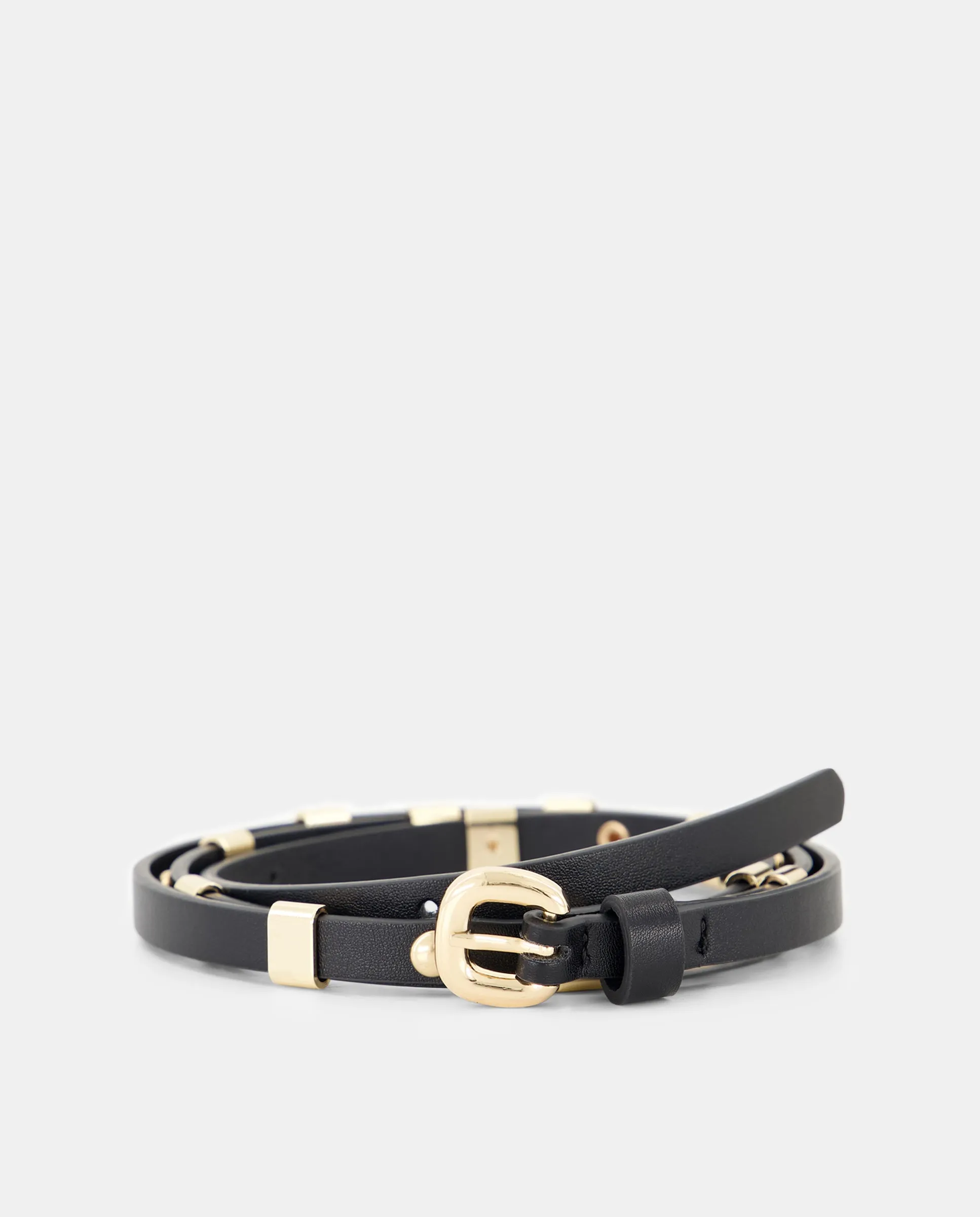 Ремень с металлическими декоративными элементами Tintoretto, черный
Ремень с металлическими декоративными элементами Tintoretto, черный