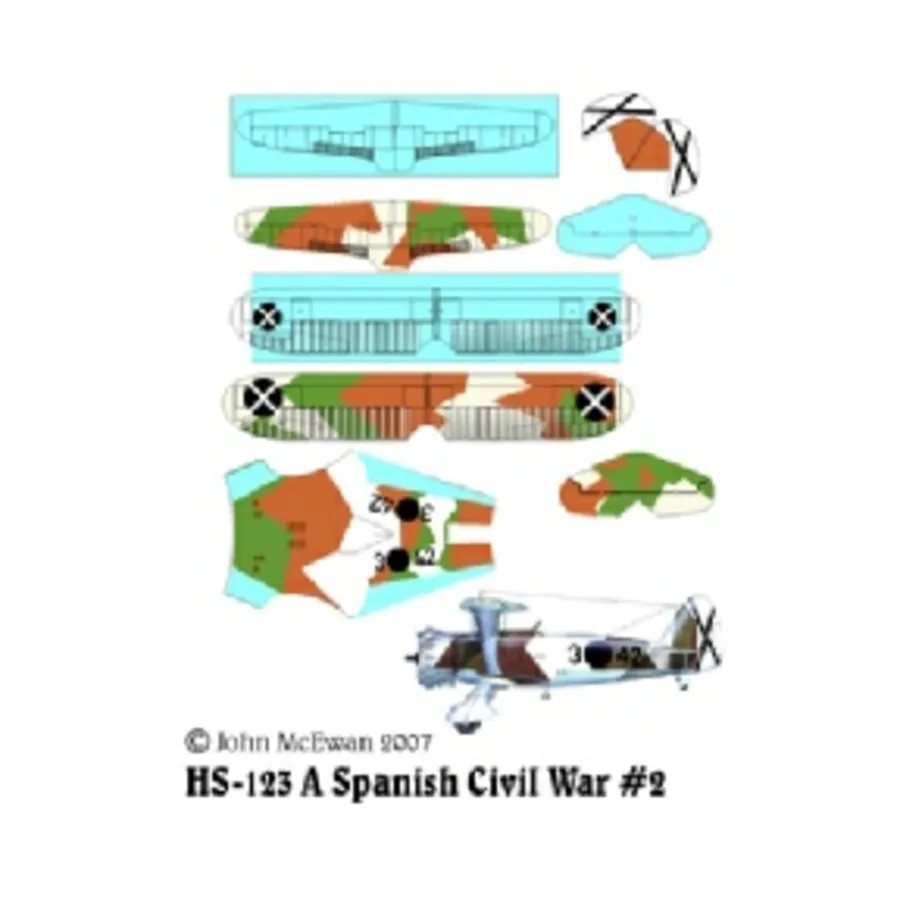 Набор декалей HS-123 — Гражданская война в Испании №2 (1:144), Decals - Spanish Civil War (Reviresco)
Набор декалей HS-123 — Гражданская война в Испании №2 (1:144), Decals - Spanish Civil War (Reviresco)