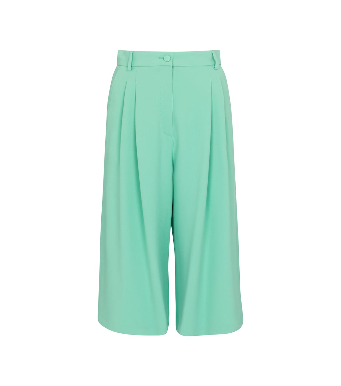 Шорты-бермуды из эластичного кади с высокой талией Dolce&Gabbana, Verde Acqua
Шорты-бермуды из эластичного кади с высокой талией Dolce&Gabbana, Verde Acqua