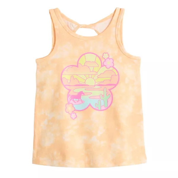 Майка-борцовка для девочек 4-12 лет с закручивающейся спинкой Jumping Beans, цвет tie dye scenery
Майка-борцовка для девочек 4-12 лет с закручивающейся спинкой Jumping Beans, цвет tie dye scenery