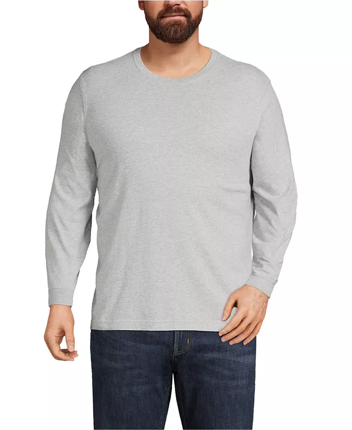 Футболка с длинным рукавом Big & Tall Super-T Lands' End, серый
Футболка с длинным рукавом Big & Tall Super-T Lands' End, серый