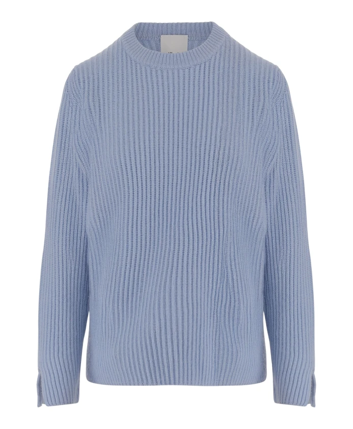 Рваный шерстяно-кашемировый свитер, светло-голубой Allude, синий
Рваный шерстяно-кашемировый свитер, светло-голубой Allude, синий