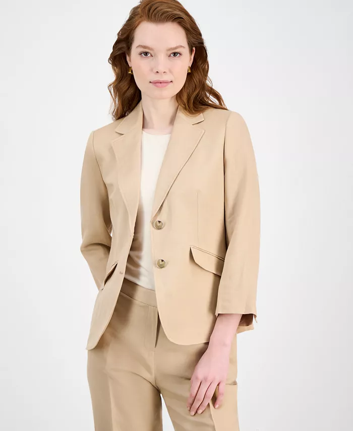 Женский блейзер с вырезом и застежкой на пуговицы Kasper, коричневый/бежевый
Женский блейзер с вырезом и застежкой на пуговицы Kasper, коричневый/бежевый