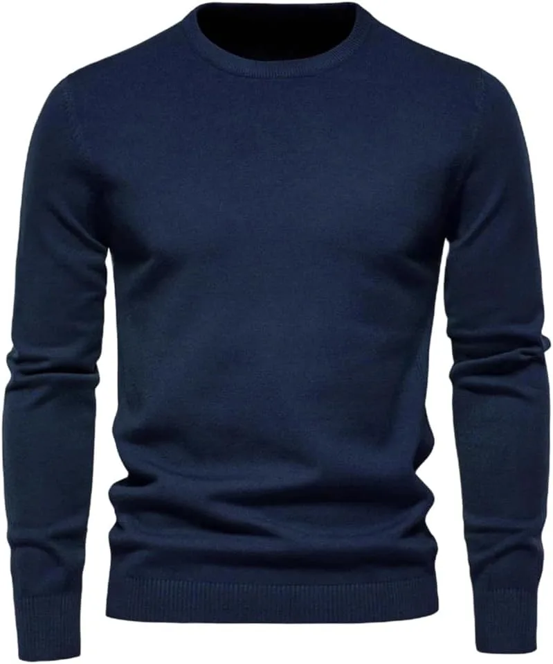 Мужской зимний толстый вязаный свитер O-образный вырез длинный рукав однотонный приталенный теплый повседневный топ
Мужской зимний толстый вязаный свитер O-образный вырез длинный рукав однотонный приталенный теплый повседневный топ