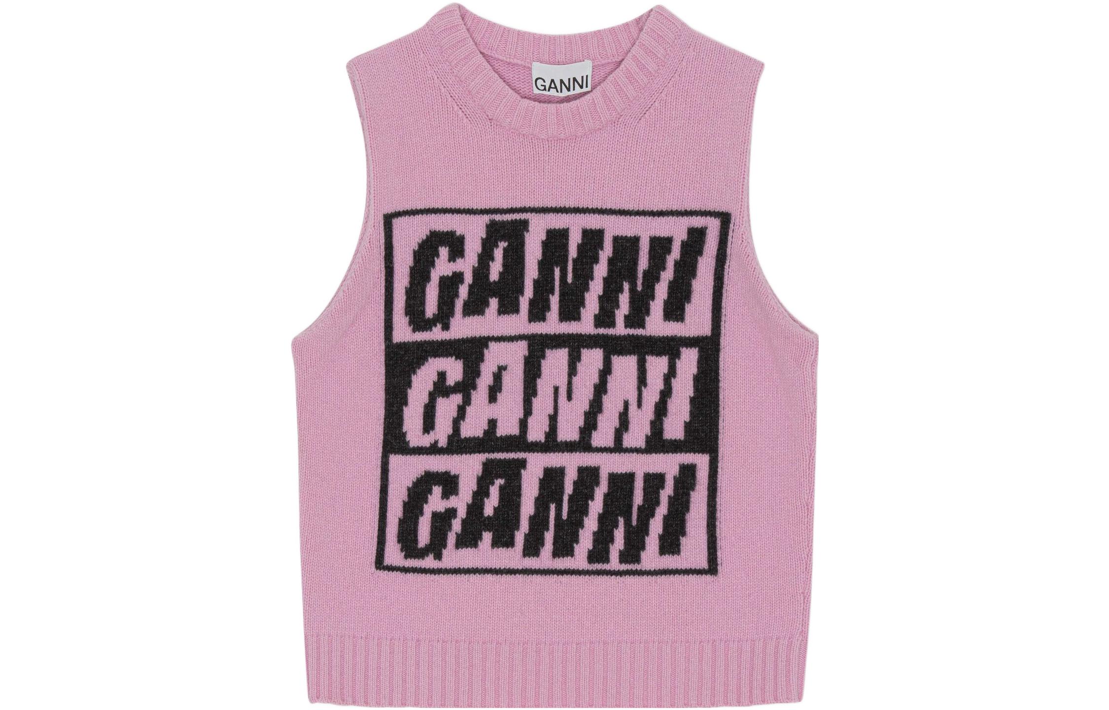 GANNI Женский розовый топ Tank
GANNI Женский розовый топ Tank
