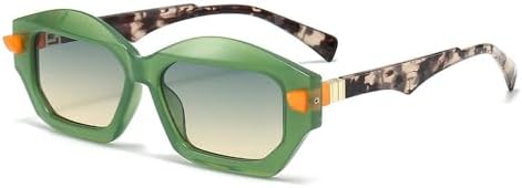 Уникальные солнцезащитные очки неправильной квадратной формы для женщин, двухцветные, в стиле ретро для мужчин, с заклепками, градиентные, с защитой от УФ-излучения UV400 MTZJH, Green
Уникальные солнцезащитные очки неправильной квадратной формы для женщин, двухцветные, в стиле ретро для мужчин, с заклепками, градиентные, с защитой от УФ-излучения UV400 MTZJH, Green