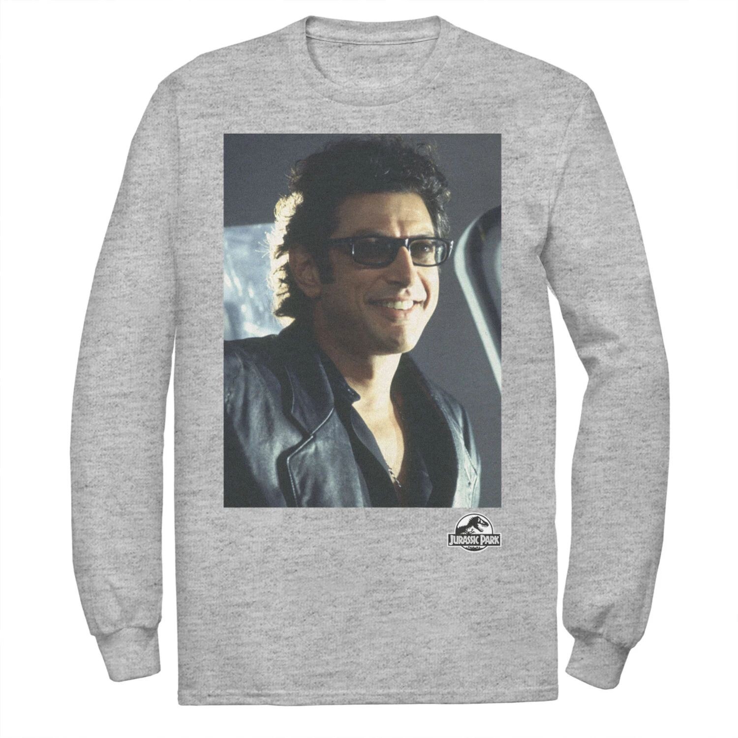 Мужская футболка с длинными рукавами и рисунком «Парк Юрского периода Goldblum Sly Smile» Licensed Character 
Мужская футболка с длинными рукавами и рисунком «Парк Юрского периода Goldblum Sly Smile» Licensed Character