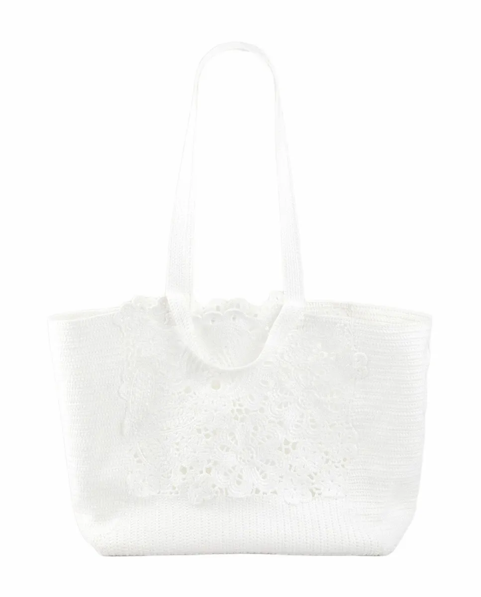 Вязаная крючком женская сумка-шоппер Sandro, белый
Вязаная крючком женская сумка-шоппер Sandro, белый