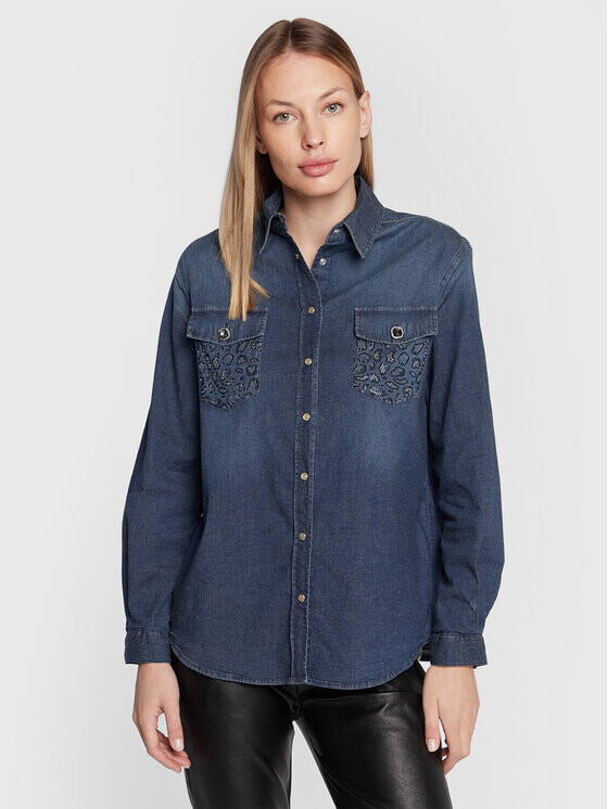 Рубашка стандартного кроя Liu Jo, синий 
Рубашка стандартного кроя Liu Jo, синий