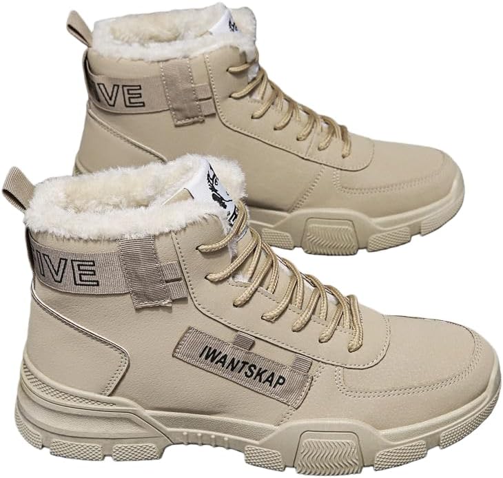 Мужские модные кроссовки Hhhchpm - повседневные и стильные, с толстой подошвой для увеличения роста, нескользящие и прочные, теплые ботинки для зимы, бежевый
Мужские модные кроссовки Hhhchpm - повседневные и стильные, с толстой подошвой для увеличения роста, нескользящие и прочные, теплые ботинки для зимы, бежевый