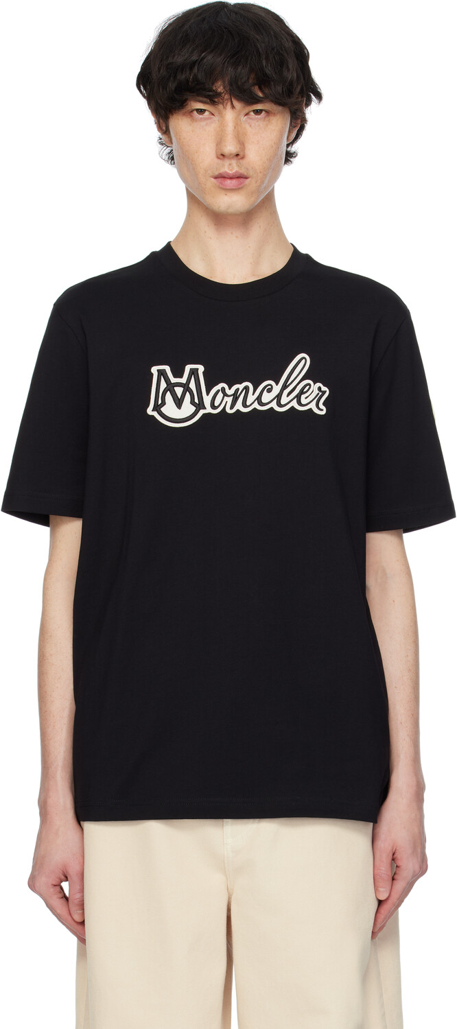 Футболка из хлопка с вышитым логотипом университета Moncler, черный
Футболка из хлопка с вышитым логотипом университета Moncler, черный